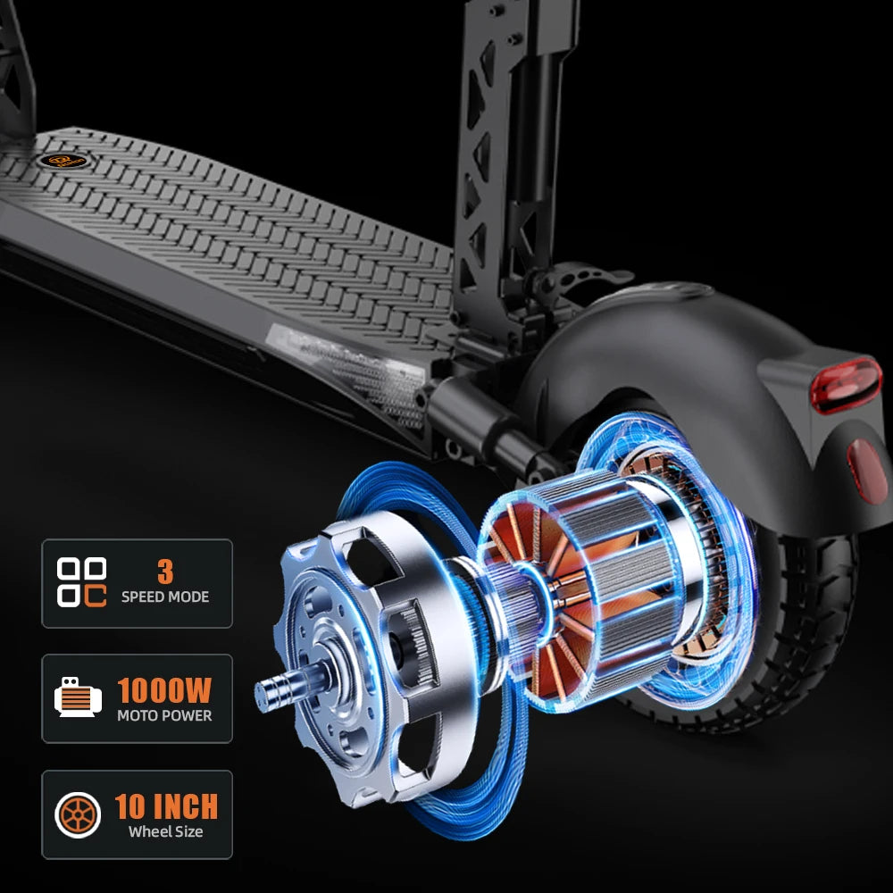 Trottinette électrique puissante RT6 1000 W 48 V 18,2 Ah
