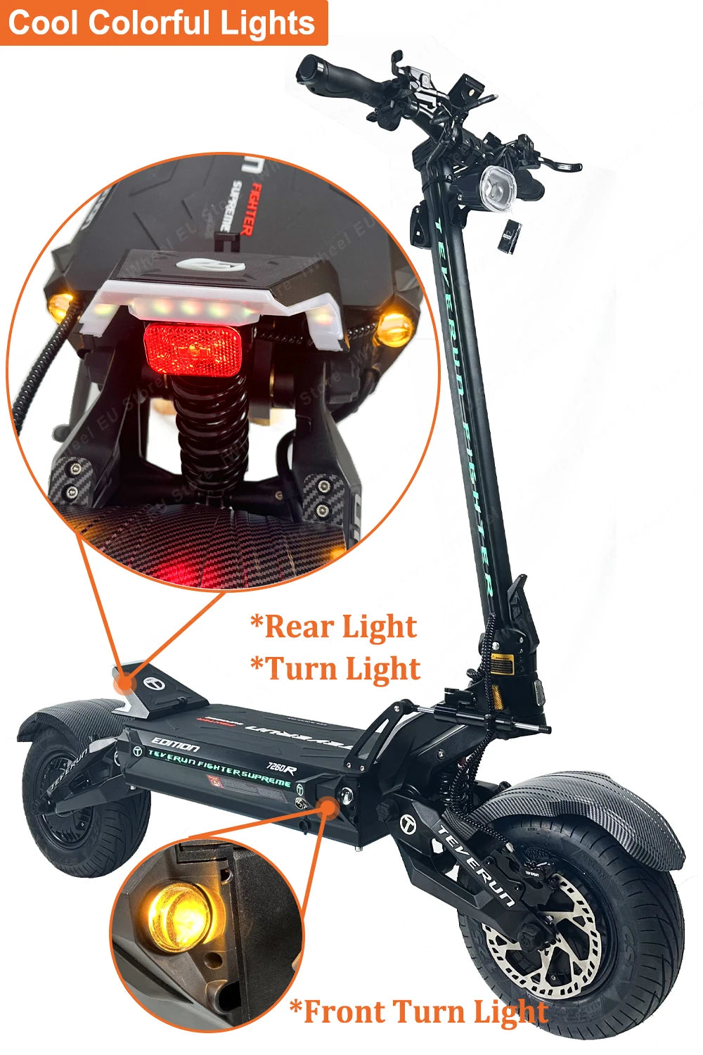 Power 10000W GPS PKE Function Electric Scooter