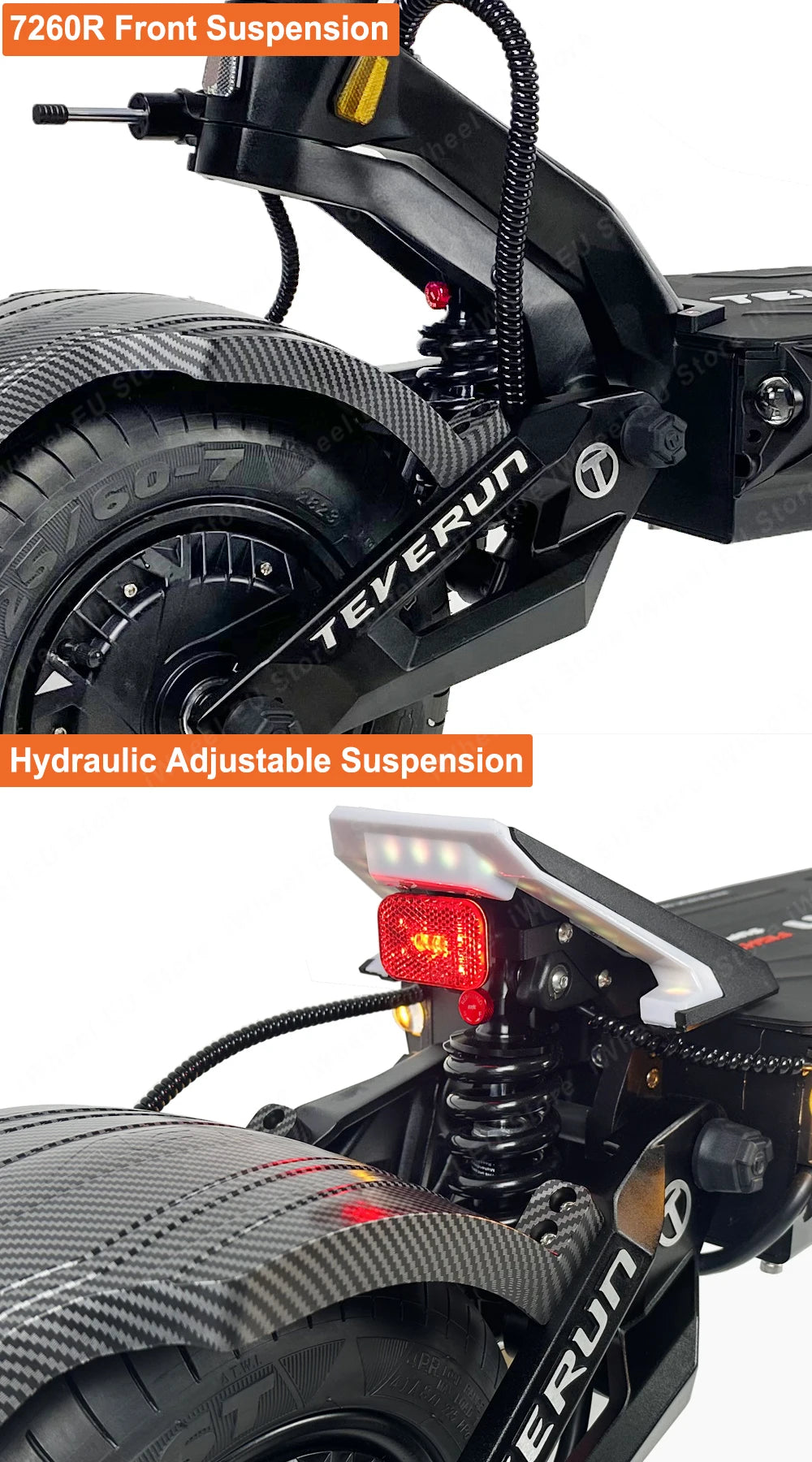 Power 10000W GPS PKE Function Electric Scooter