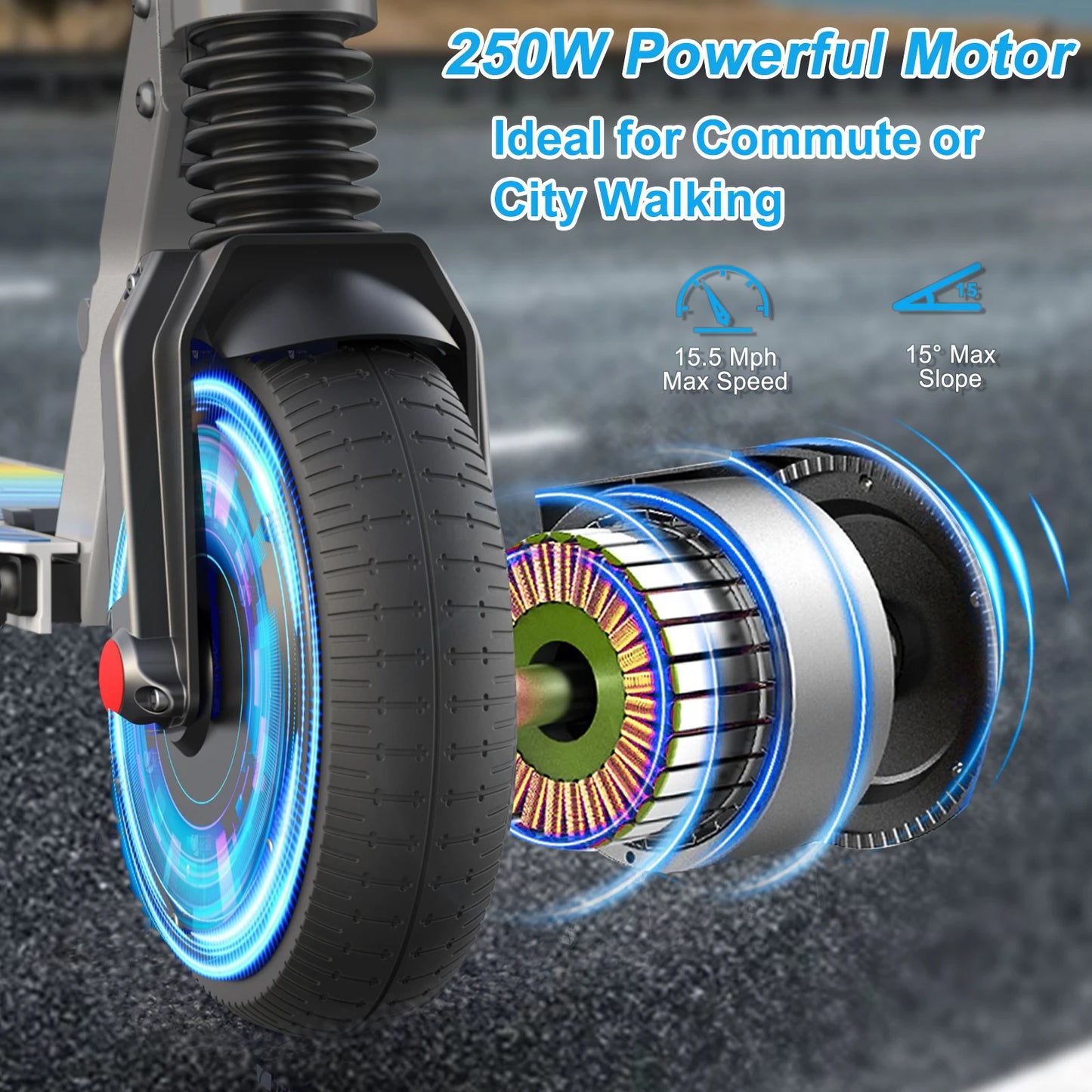 eBike Boys COROMA Electric Scooter - Foldable, Adjustable Handlebar, 20 MPH