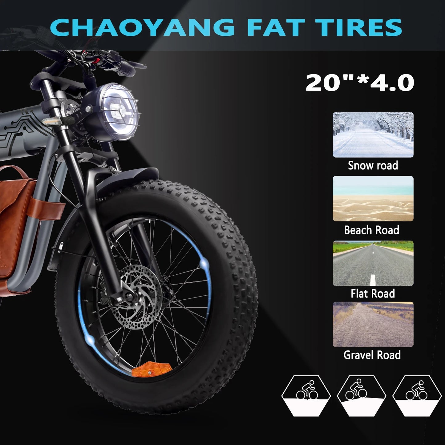 Vélo électrique à batterie au lithium 1200W48v30ah