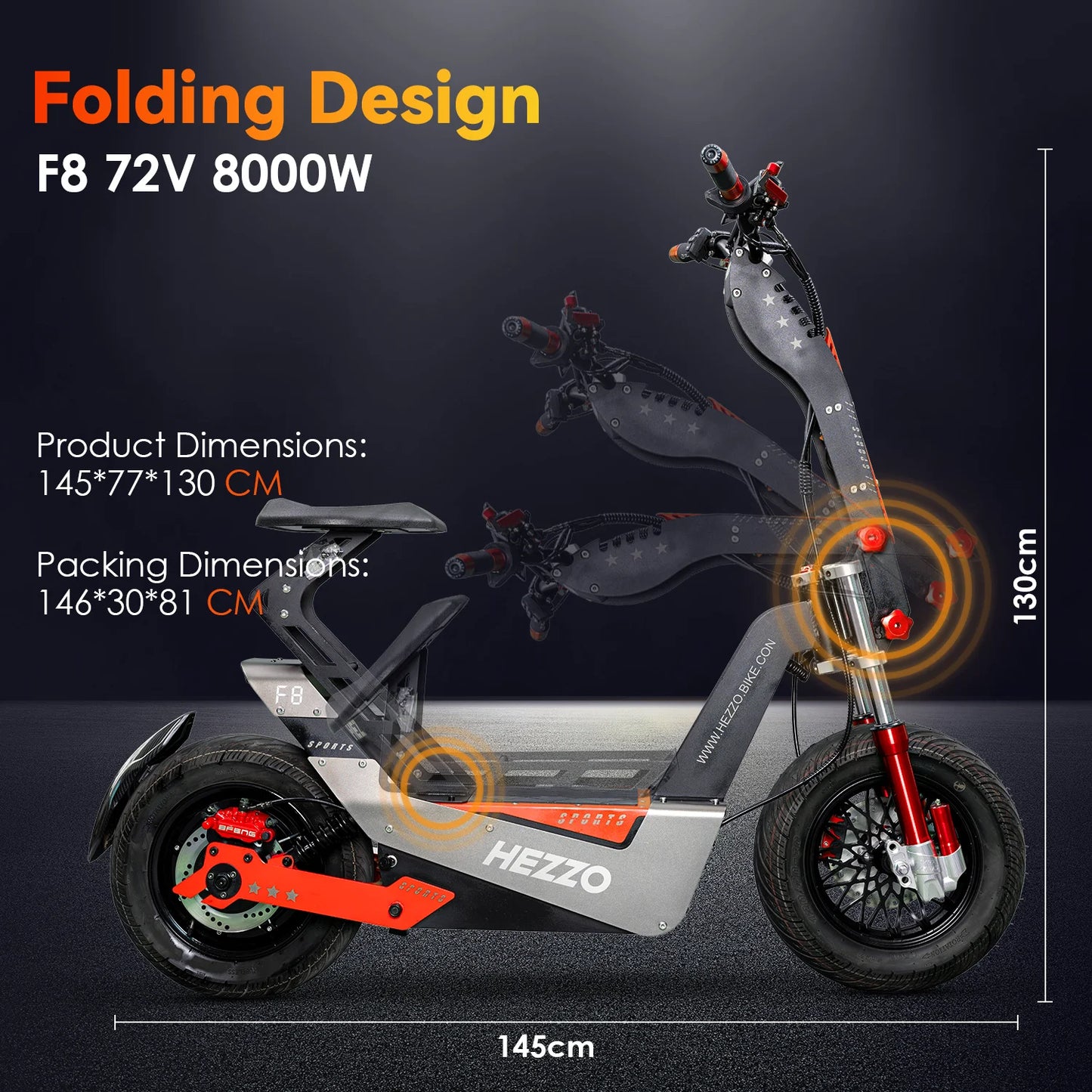 Trottinette électrique HEZZO-F8