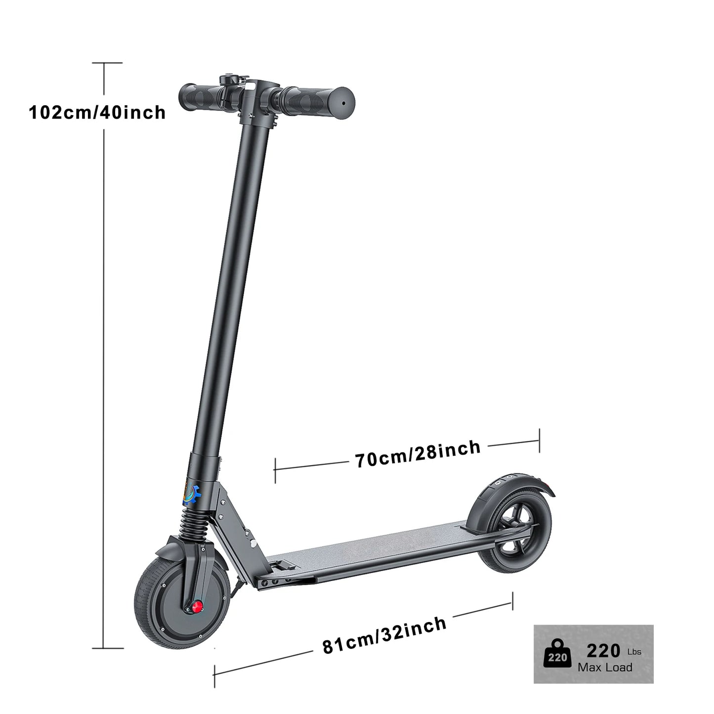 eBike Boys COROMA Electric Scooter - Foldable, Adjustable Handlebar, 20 MPH