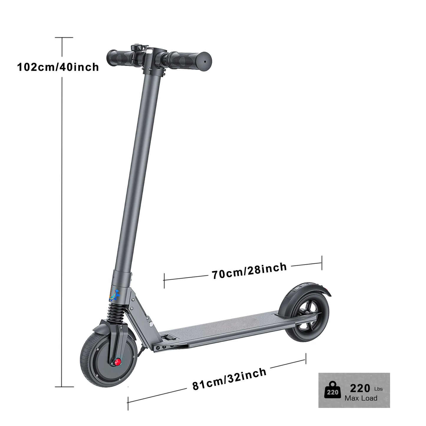 eBike Boys COROMA Electric Scooter - Foldable, Adjustable Handlebar, 20 MPH