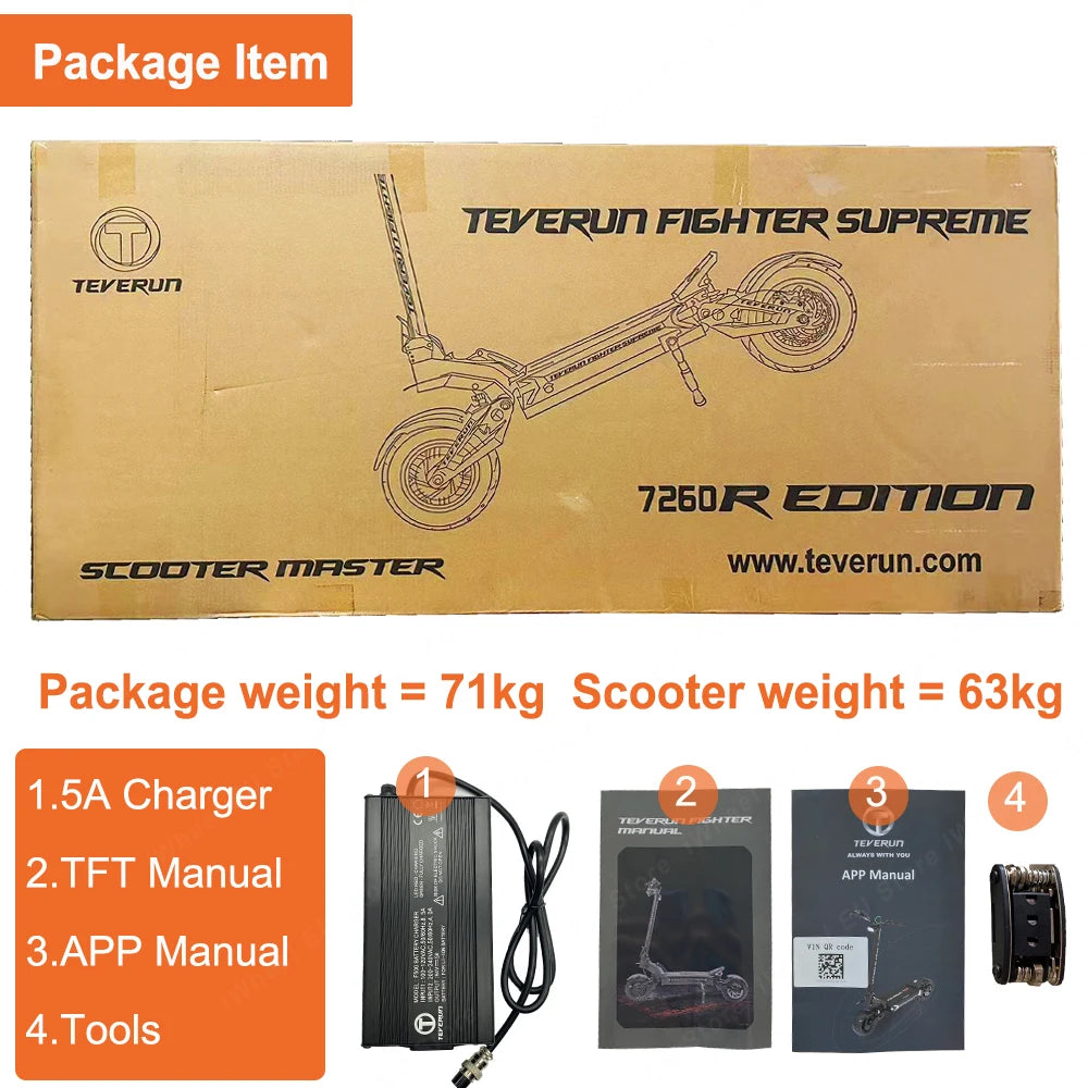 Power 10000W GPS PKE Function Electric Scooter