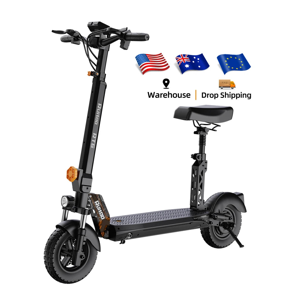 Trottinette électrique puissante RT6 1000 W 48 V 18,2 Ah