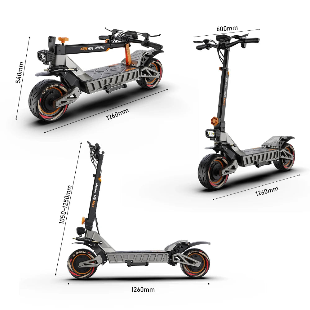 M6Max Dual Motor 5600W 60V27AH Fast Electrical Scooter