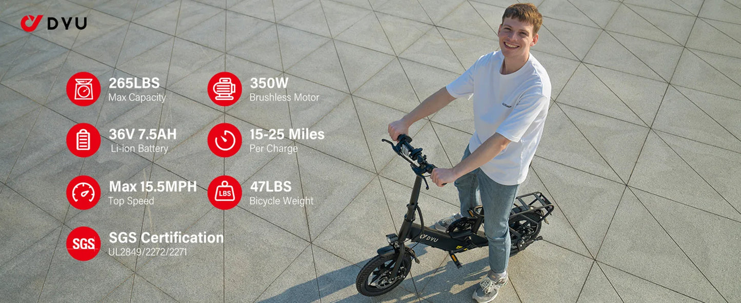 DYU-C3 Adult Folding Electric Bike