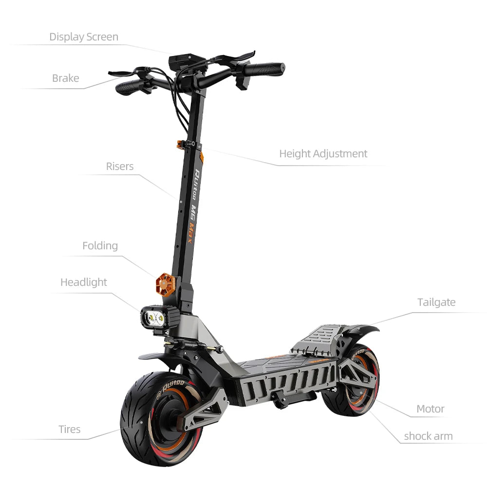 M6Max Dual Motor 5600W 60V27AH Fast Electrical Scooter