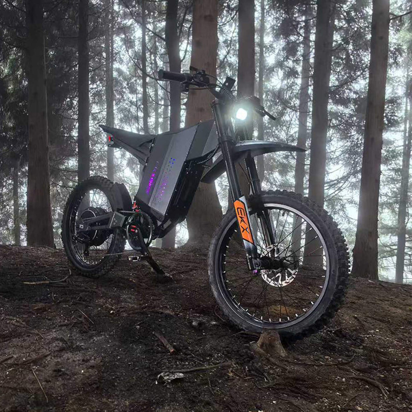 EKX GTS 8000W 72V/30AH Premium Electric High-Strength Steel Pipe Off-Road Mountain Dirt Bike (SAK31684)