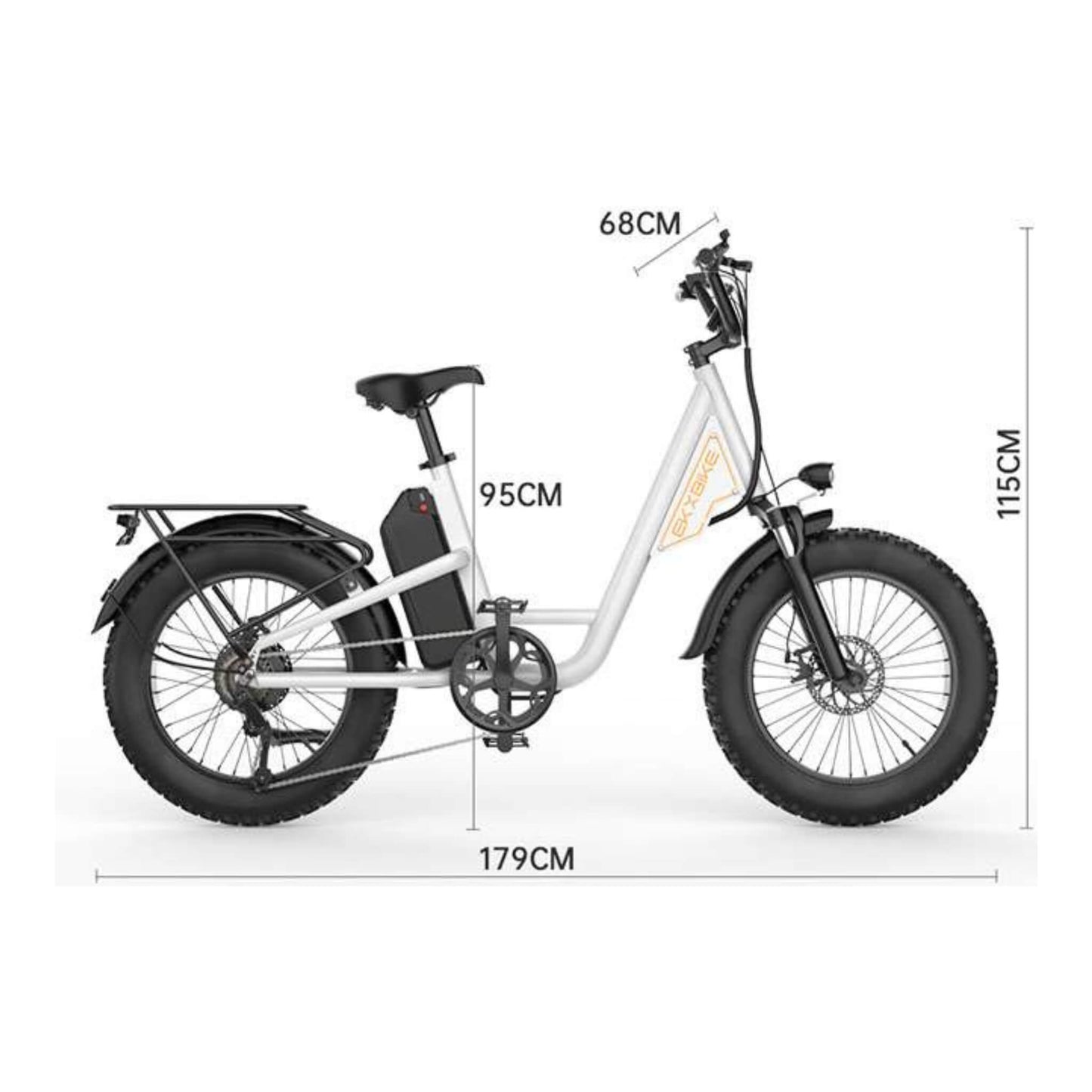 EKX L1 1000W 48V/15.6AH Electric Mountain Fat Tire Bike, 20" (SAK27491)